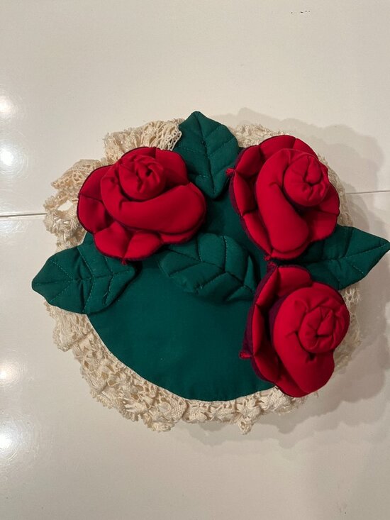 House of Hatten Other - LIST AFTER AUCTION - House of Hatten Vintage 3D Rose Floral Decor Pillow (RARE)